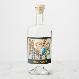 Rótulos de Bebidas Alcoólicas Vintage Leatherneck