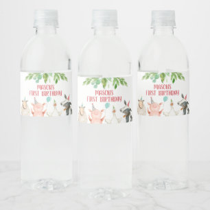 Rótulos de decoração de fazenda de aniversário do 