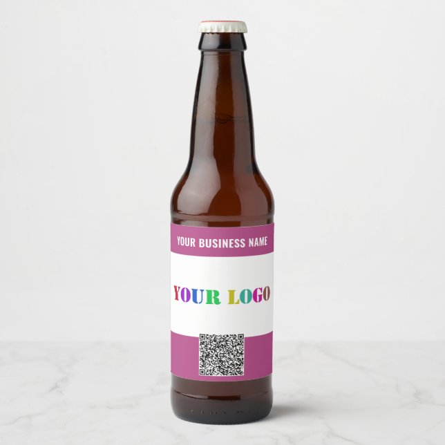 Rótulos de Garrafa com Logotipo Personalizado e Có (Frente)