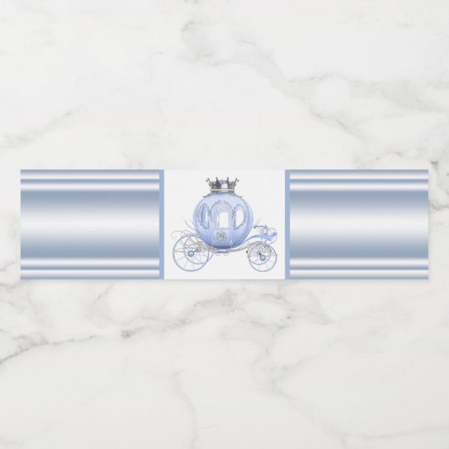 Rótulos de Garrafa de Água da Princesa Cinderela (Rótulo Único)