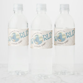 Rótulos de Garrafa de Água para Chá de Bebê com Ma