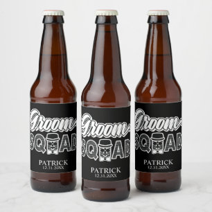 Rótulos de Garrafa de Cerveja Esquadrão do Noivo