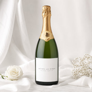 Rótulos de Garrafa de Vinho de Luxo para Casamento