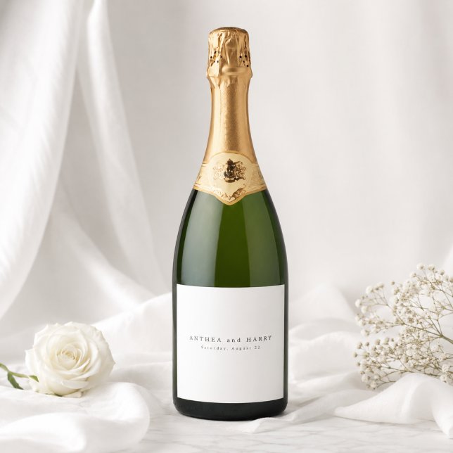 Rótulos de Garrafa de Vinho de Luxo para Casamento (Criador carregado)