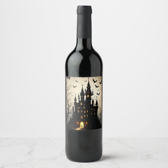 Rótulos de Garrafa de Vinho do Castelo de Shadow S (Frente)