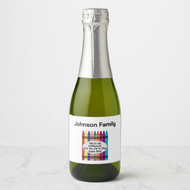 Rótulos de Garrafa de Vinho Espumante Mini Encontr (Frente)