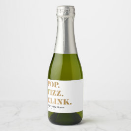 Rótulos de Garrafa de Vinho Espumante Mini Pop Fiz