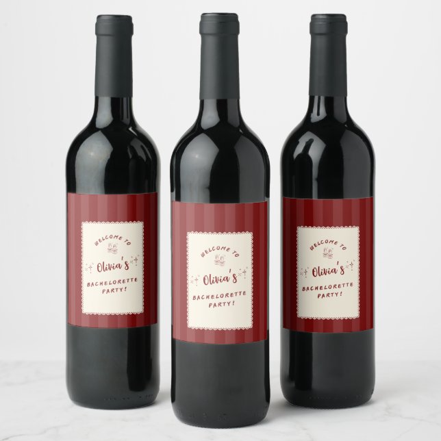 Rótulos de Garrafa de Vinho Personalizados para De (Garrafas)
