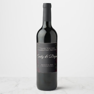Rótulos de Garrafa de Vinho Rosa Veludo