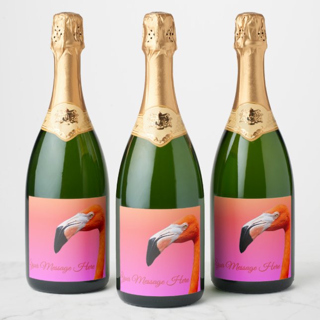 Rótulos de Garrafa Flamingo (Garrafas)