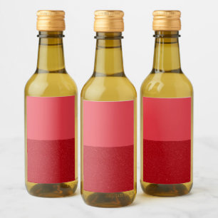 Rótulos de Garrafa Vermelho Tomate de Duas Cores P