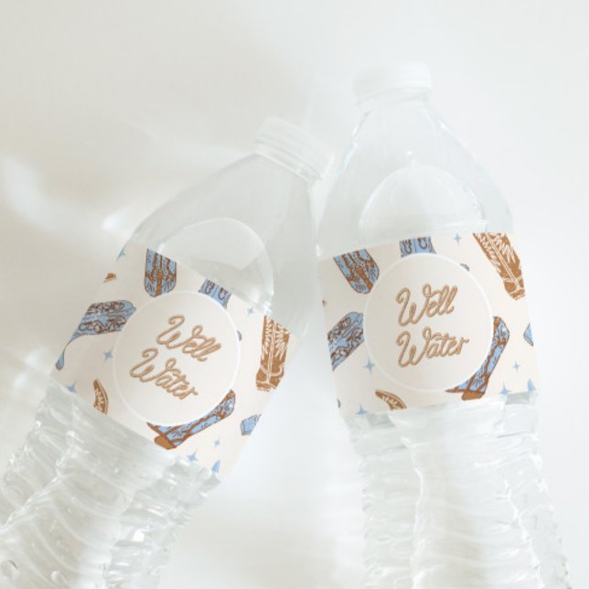 Rótulos de Garrafas de Água do Oeste (Criador carregado)