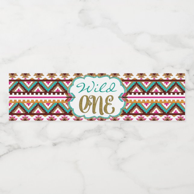 Rótulos de Garrafas de Água Selvagens (Rótulo Único)