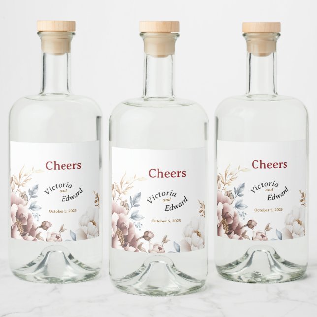 Rótulos de Garrafas de Bebidas Líquidas Vitorianas (Garrafas)