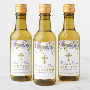 Rótulos De Garrafas De Mini Vinho De Púrpura