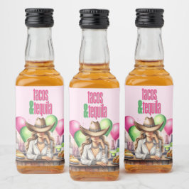 Rótulos de Garrafas de Tacos e Tequila