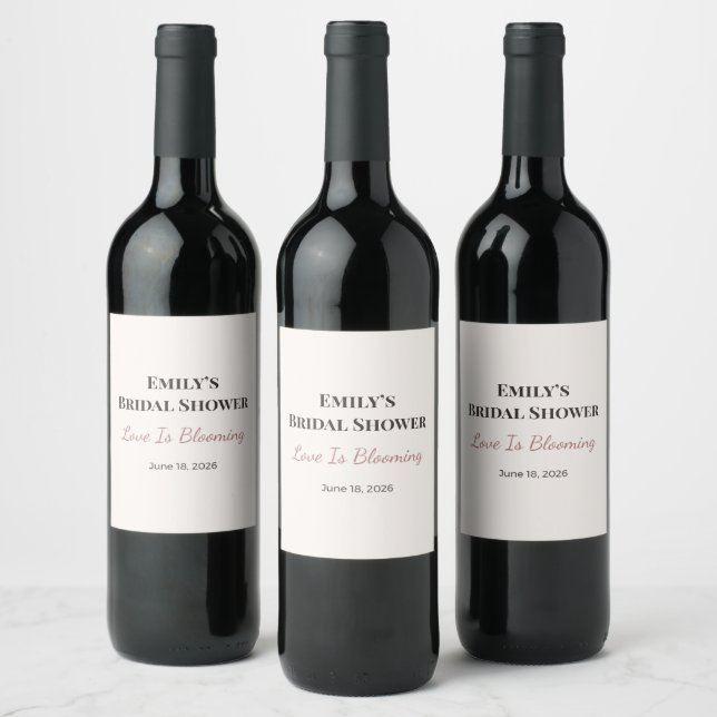 Rótulos de Garrafas de Vinho (Garrafas)