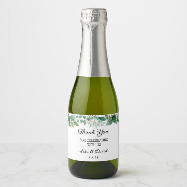 Rótulos De Garrafas De Vinho Mini Espumantes De Ca (Frente)
