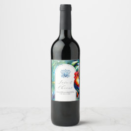 Rótulos de Garrafas de Vinho Personalizadas de Cas
