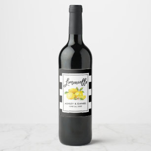 Rótulos de Limões Limoncello com Disposição em