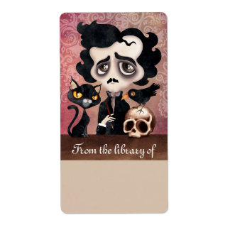 Rótulos de Livros de Edgar Poeta Adesivos