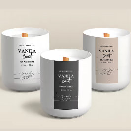 Rótulos de Marca de Velas Verticais