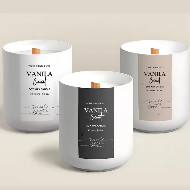 Rótulos de Marca de Velas Verticais (Criador carregado)