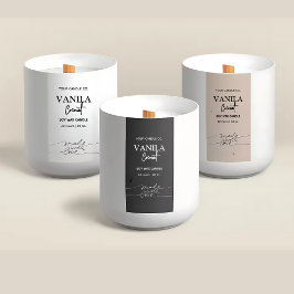 Rótulos de Marca de Velas Verticais