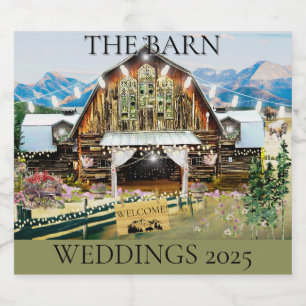 Rótulos de Pastas do Casamento do Barn 2025