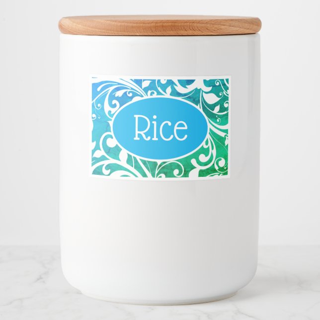 Rótulos de Recipientes de Alimentos - Arroz (Frente)