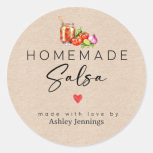 Rótulos de Salsa Caseira   Adesivos Feitos com Amo