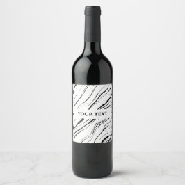 rótulos de vinho com estrutura de madeira personal