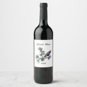 Rótulos de Vinho da Floresta Santa Crow