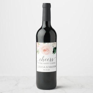 Rótulos De Vinho De Casamento De Sangue De Blushi