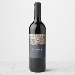 Rótulos de vinho de casamento Elegant Beach Puka S