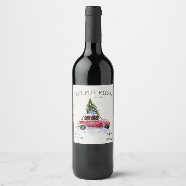 Rótulos de Vinho de Fazenda Vintage (Frente)
