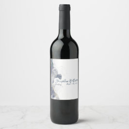 Rótulos de Vinho de Noite de Tinta e Ouro Casament