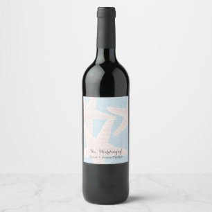 Rótulos de vinho de praia com estrela-do-mar branc