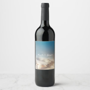 Rótulos de Vinho Elegantes Conchas de Praia e Joia