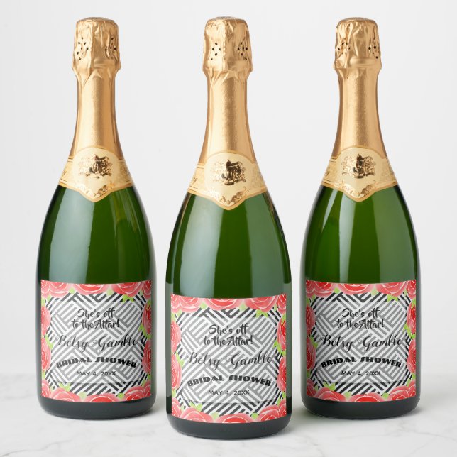 Rótulos de Vinho Espumante Derby Boxed Stripes & R (Garrafas)