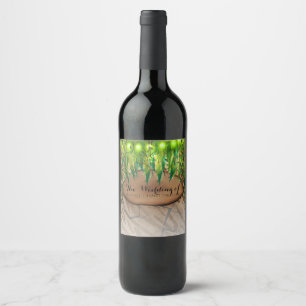 RÓTULOS DE VINHO ESTAMPADOS COM FOLHAS E ANIMAIS D