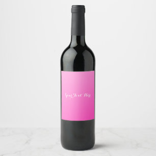 Rótulos de vinho Glam modernos minimalistas de cor