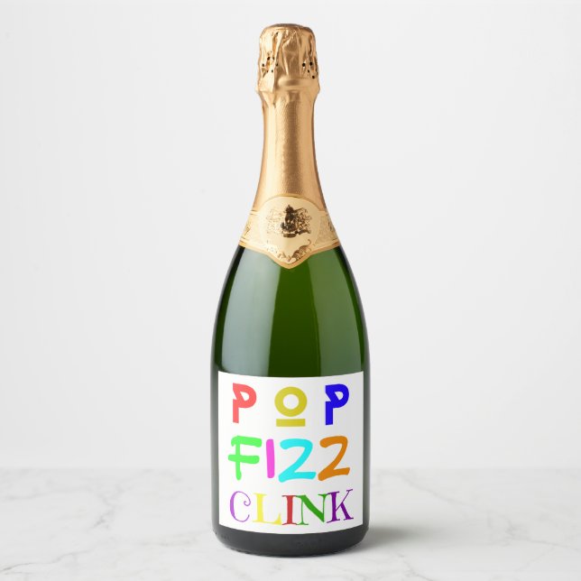 Rótulos de Vinho para Ano Novo (Frente)