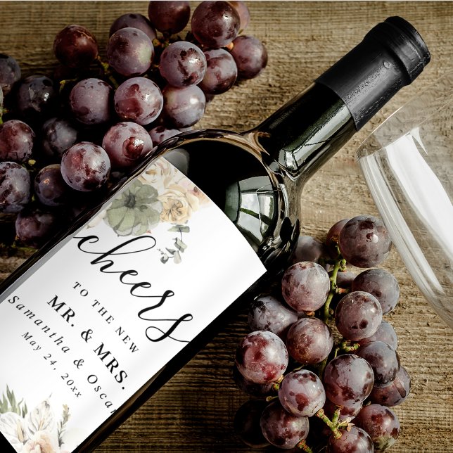 Rótulos de Vinho para Casamento de Outono | Abóbor (Criador carregado)