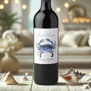 Rótulos de Vinho para Casamento na Praia Caranguej