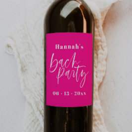 Rótulos de Vinho para Despedida de Solteira Rosa N