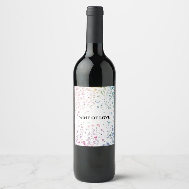 rótulos de vinho personalizados com sprinkles de a (Frente)