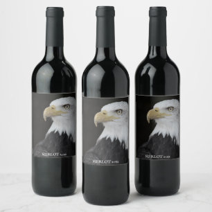Rótulos De Vinho Personalizados Da Águia Balda Ele