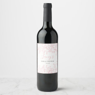 Rótulos de vinho Pink Chinoiserie