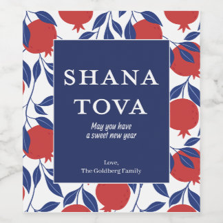 Rótulos de vinhos personalizados Shana Tova